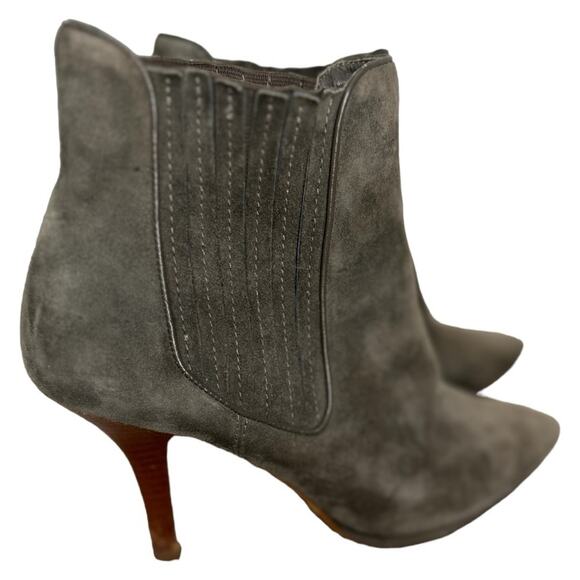 Cole Haan - Air Nike Sole Short Booties Grey Suede Boots size 9.5 - Picture 4 of 12